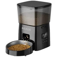 Rojeco 2L Automatischer Haustierfutterautomat Knopfversion