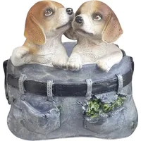 FD Dekofigur Hunde in der Tasche 23 x 21