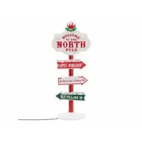 ECD Germany Wegweiser Nordpol 95 cm bunt