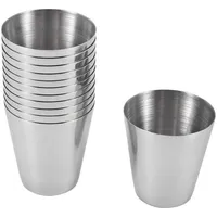 Luxuskollektion Edelstahl Schnapsbecher 0,03 l 12 St.