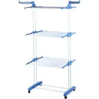 Hti-Living Praktischer Wäscheständer mit Rollen flexibel, platzsparend und ideal