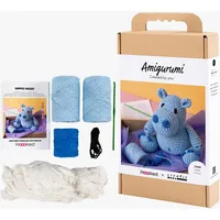 Creativ Company Amigurumi Nilpferd Blau, Hellblau