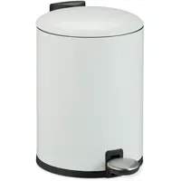 Relaxdays Bad Mülleimer 3 l Weiß
