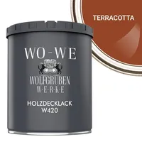 WO-WE Holzfarbe W420 Terracotta 0,75 l
