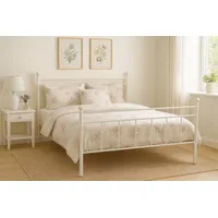 Moebel-direkt-online Anke Metallbett 140 x 200 cm weiß