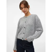 Vero Moda Strickjacke VMNOVAH LS O-NECK BUTTON CARDI GA