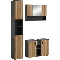 Xonox.home Mone 3-tlg. Basalt grau / Eiche