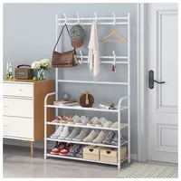 Hti-Living Multifunktionale Garderobe mit Schuhregal platzsparend, modern und praktisch