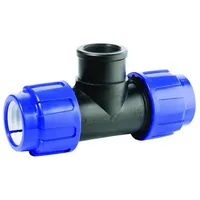 CEPEX T-Stück PE Rohr Verschraubung 32 x 1 blau