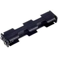 TRU Components BH342-1B Batteriehalter 4x Mignon (AA) Druckknopfanschluss