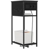 VidaXL Nachtschrank 41 x 28 x 76 cm Schwarz