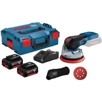 Bosch GEX 18V-125 inkl. 2x 4,0 Ah Akku +