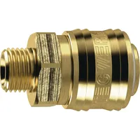 Tecwerk Schnellver.Kup.DN 7,2,AG MS blk Gew.G 3/8 Zoll 16,66mm