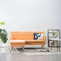 VidaXL Sofa L-Form Stoff 171,5x138x81,5 cm Orange