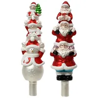 Kaemingk Christbaumspitze Glas 31cm x 1 Stück Baumspitze Schneemann