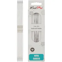 KnitPro Nova Cubics Strumpfstricknadeln 5-Stücke, 15 cm Länge x