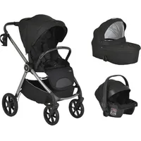 Cangaroo Kombikinderwagen Unique 3 in 1 Babyschale Stoßdämpfer PolyurethanRäder