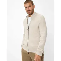 Brax Herren Strickjacke Style JORIS, hellbeige, Gr. XXL