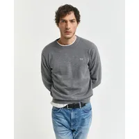 GANT CLASSIC COTTON C-NECK", Herren, Gr. 5XL, grau (dunkelgrau