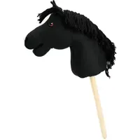 My hobby horse Steckenpferd Caballo schwarz