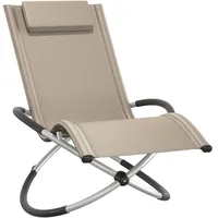 Tectake tectake® Sonnenliege, mit Textilene, 150 kg, 150 x
