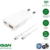 4smarts Netzladegerät PDPlug Slim Duos GaN 1C+1A und USB-C