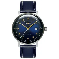 Bauhaus 2064-3 Herren-Armbanduhr Automatik Blau