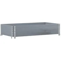 VidaXL Paletten-Aufsatzrahmen 100 x 50 cm Grau