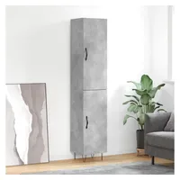 VidaXL Quwonella Kommode 34,5x34x180 cm Grau
