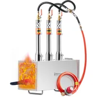 Vevor Tragbare Propan-Schmiede Hufschmiede-Schmiede mit 3 Brennern, 1427 °C