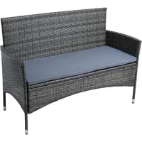 Estexo Gartenbank 125 x 53 x 86 cm Grau