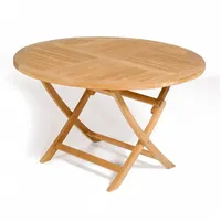 SonnenPartner York Klapptisch Ø 120 x 75 cm Natur