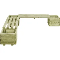 VidaXL Gartenbank 659905 Kiefernholz Imprägniert Grün