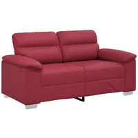 VidaXL 2-Sitzer-Sofa Weinrot 120 cm Kunstleder