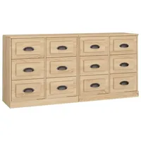 VidaXL Sideboards 2 Stk. Sonoma-Eiche Holzwerkstoff