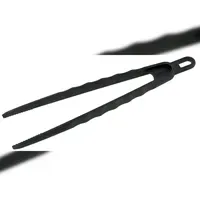 Fackelmann Steakpinzette Mehrzweckzange ergonomischer Griff Schwarz