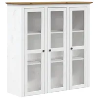 VidaXL Vitrinenschrank BODO 355078 Weiß und Braun