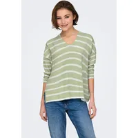 Only Strickpullover "ONLAMALIO LIFE LS V-NECK KNT", Damen, Gr.