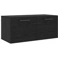 VidaXL Wandschrank Wandmontiert Schwarz Eichen-Optik 80 x 36.5 x