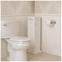 Hti-Living Toilettenpapierschrank Miriam 7585 weiß MDF Toilettenpapierschrank Miriam 7585