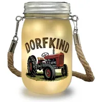 Speecheese Roter Traktor Dorfkind Solarlicht