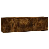 VidaXL 2-tlg. TV-Schrank-Set Räuchereiche Holzwerkstoff