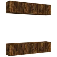 VidaXL 6-tlg. TV-Schrank-Set Räuchereiche Holzwerkstoff