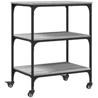 VidaXL Küchenwagen Grau Sonoma 60x41x76 cm Holzwerkstoff vidaXL