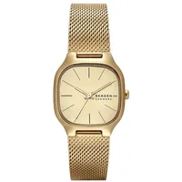 Skagen Mellem Lille Damenuhr, Quarz-Dreizeigerwerk mit Edelstahlarmband