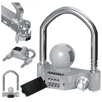 Masko Anhängerschloss Zahlenschloss mit 4 Stellig Code für gängige