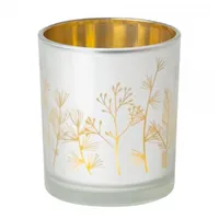 Räder Zweige Kerzenhalter Teelicht weiß