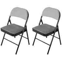 Hti-Living Klappstuhl Wedigo Velvet Grau 2er-Set