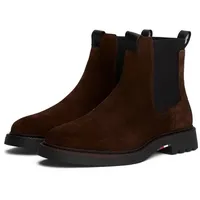 Tommy Hilfiger Herren Chelsea Boots Comfort aus Wildleder, Braun