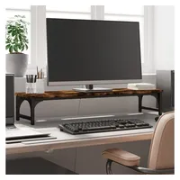VidaXL Monitorständer Räuchereiche 85x23x15,5 cm Holzwerkstoff